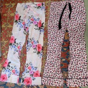 2 pairs Victoria’s Secret Medium pajama pants